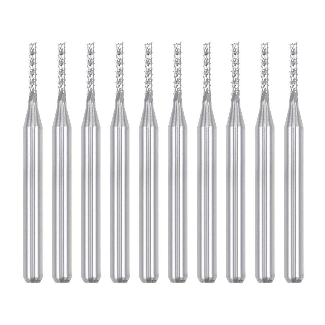 10X 1.4mm Carbide End Mill Engraving Milling Cutter CNC Router Bits,1/8" Shank