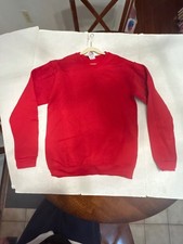 Vintage 90's Jerzees Kids Blank Crewneck Sweatshirt Youth Extra Large Red NOS