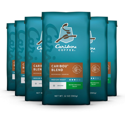 Medium Roast Decaf Ground Coffee, 72 oz (6 Bags)