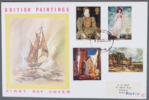 MayfairStamps Great Britain FDC 1968 British Paintings Combo First Day Cover aaz