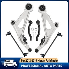 6X Front Lower Control Arms Sway Bars Tie Rods for 2014 -2019 INFINITI QX60 2.5L