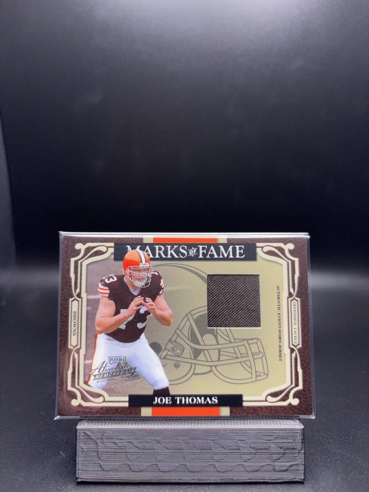 Joe Thomas Playoff Absolute Memorabilia Marks of Fame #MOF18 Materials