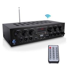 Pyle 5 Inputs 3 Outputs Karaoke Bluetooth Home Audio Amplifier PTA62BT
