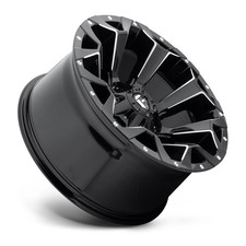 22x12 Fuel Assault Black Milled Wheels D54622209847 6x135 Tis Hostile 4 Play