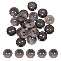 25 StüCk 2-Loch 11,5Mm Kunststoff-KnöPfe FüR AnzüGe, Braun