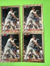 Jim Abbott 1992 Bowman #572 Angels X4 Card Lot