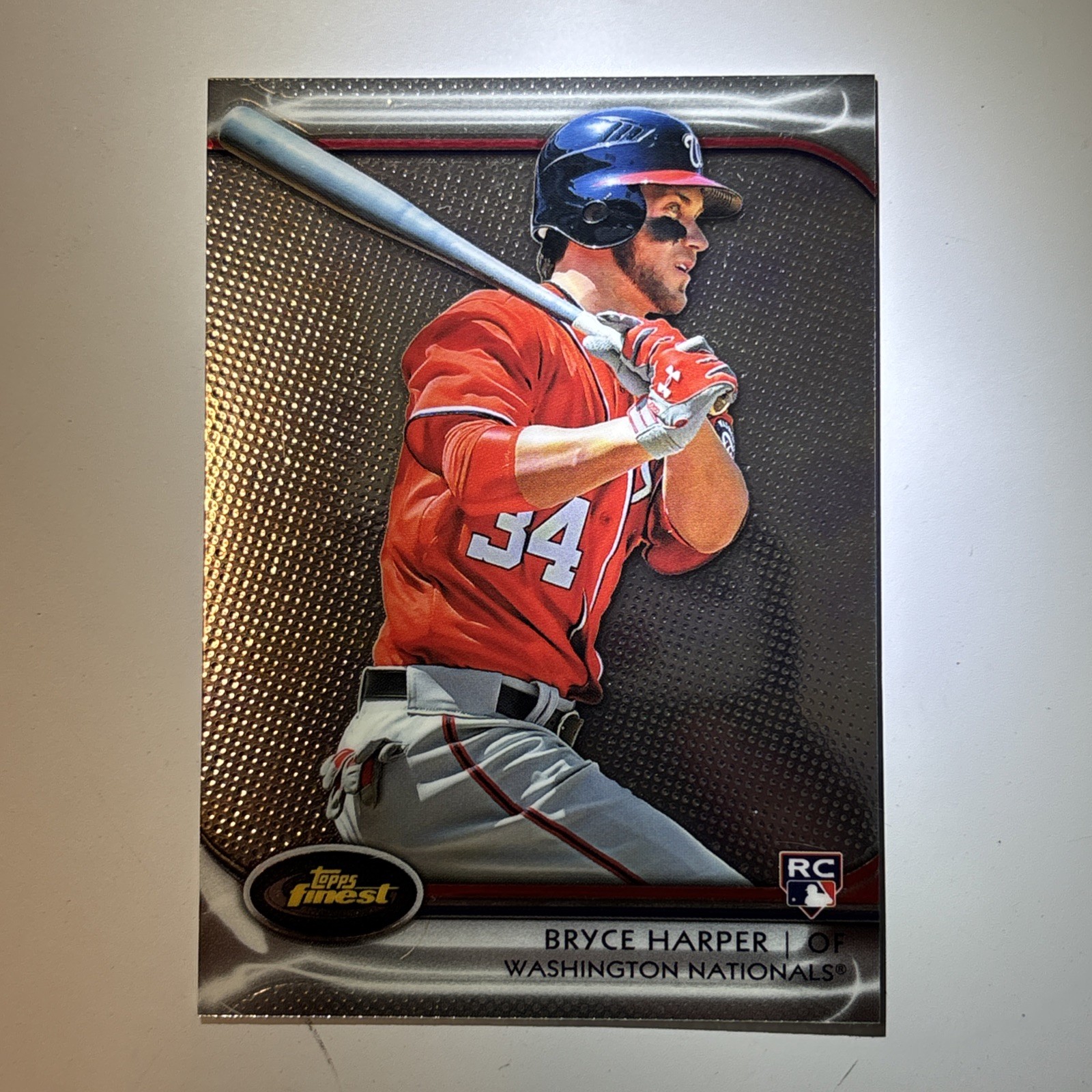 2012 Topps Finest Bryce Harper Rookie #73 Nationals Phillies
