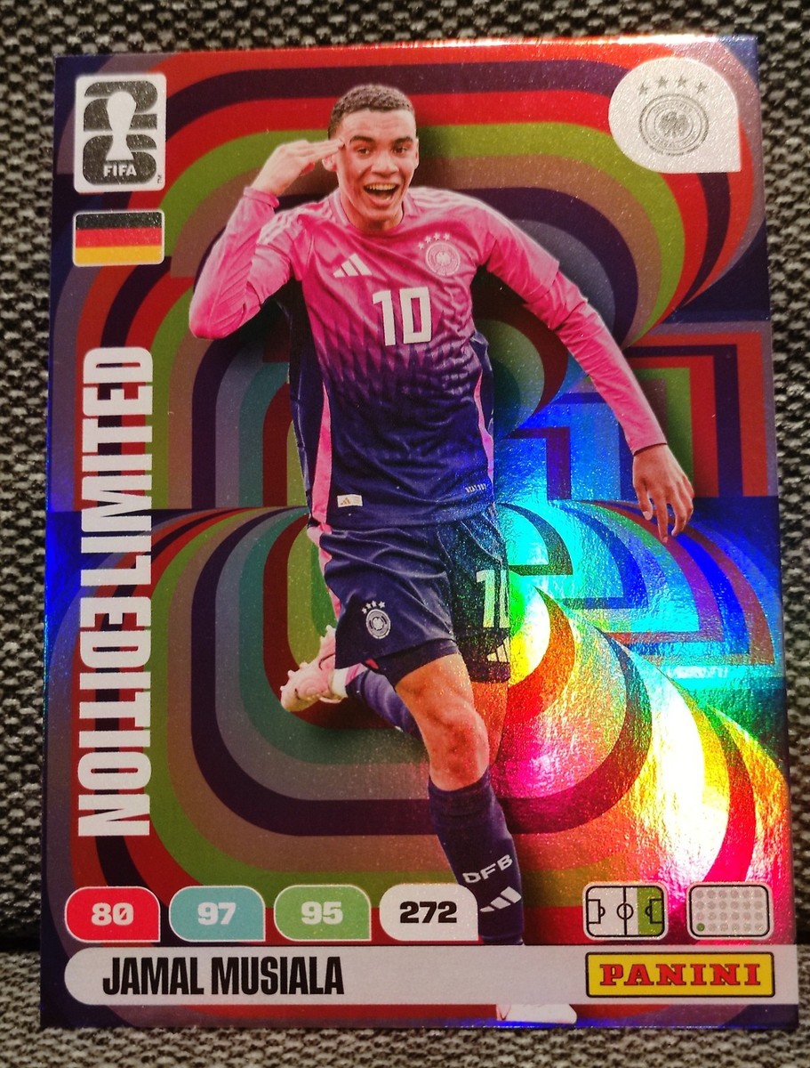 jamal musiala limited edition card Musiala Germany XXL Limited Edition Panini World Cup 2026