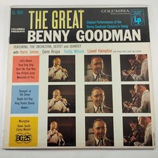 Benny Goodman The Great Benny Goodman CL 820 Vinyl LP Record