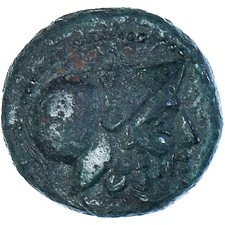 M&uuml;nze, Bruttium, &AElig;, ca. 204-200 BC, Petelia, SS, Bronze, SNG-ANS:606