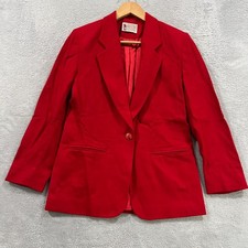 Vintage 1980s Pendleton Blazer Womens 4 Petite Wool Single Button Lined USA Made