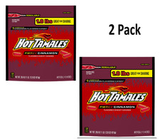 Hot Tamales Fierce Cinnamon Chewy Candy, 28.8 ounce Stand Up Bag, 1 count 2 pk