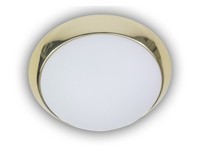 Led Flurlampe Dielenbeleuchtung Deckenschale Ø 35Cm Design Opalglas / Messing