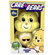 Care Bears Funshine Bear Denim Collection Plush 14  Boxed New