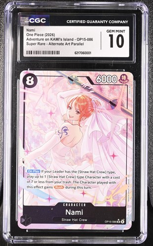 Nami (Alternate Art) graded CGC 10 for sale on eBay