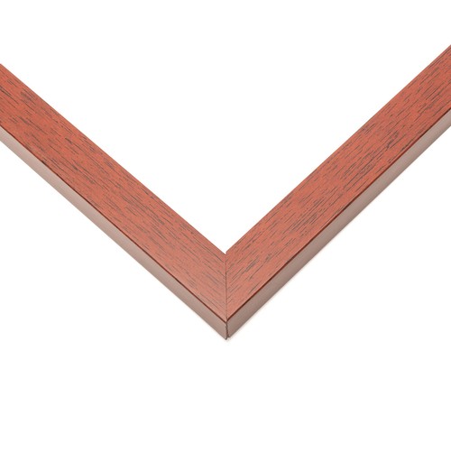 28x11 Frame Red Real Wood Picture Frame Width 0.75 inches | Interior Frame Depth