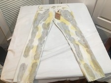 NWT 219.00 True Religion Mens Rocco Big T Flap Jeans Tie Dye Size Size 31