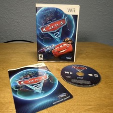 Disney Pixar Cars 2 Nintendo Wii CIB Game Disc Case Manual Complete Tested