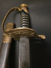 Antique Style Fayetteville Armory Civil War Officers Confederate CS Sword 