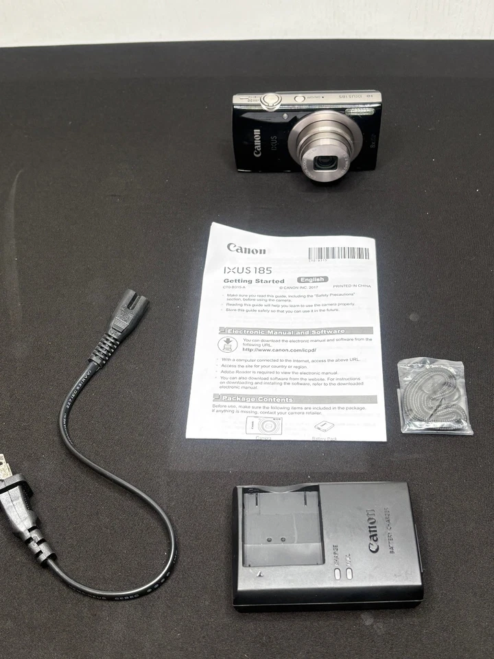 Canon IXUS 185 20MP Compact Digital Camera with Charger - Image 3 of 3