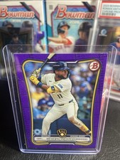 2026 Bowman Jackson Chourio #4 Purple /250 NM Milwaukee Brewers