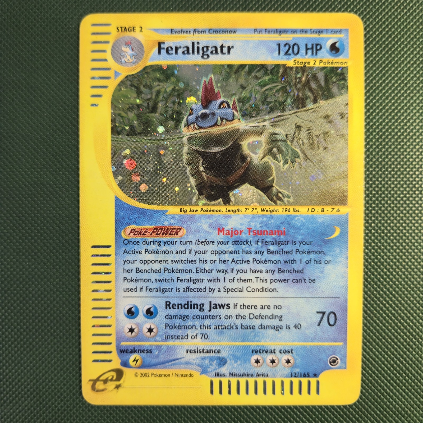 MP Holo Feraligatr 12/165 Expedition Holographic Foil Nintendo Pokemon Card