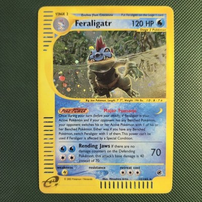 MP Holo Feraligatr 12/165 Expedition Holographic Foil Nintendo Pokemon Card