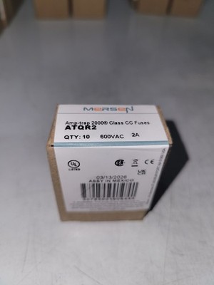 Box Of 10 New Ferraz Shawmut ATQR-2 2A 600V Time-Delay Fuse