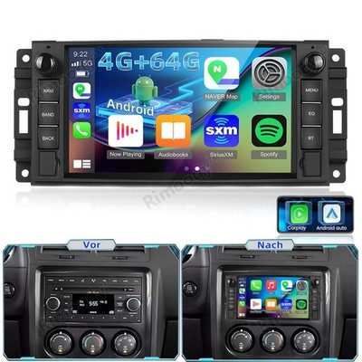 4+64GB Carplay Für Dodge Challenger 2009-2014 Andorid 15 Autoradio GPS NAVI WIFI