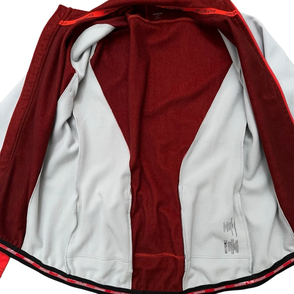 Chaqueta de Ciclismo Especializada Para Hombres XL Cremallera Completa Manga Larga Bicicleta Jersey Naranja Gris Foto 3 de 4