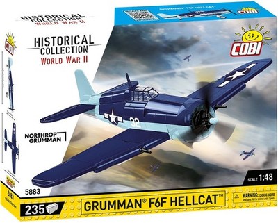 COBI, Militärflugzeug Grumman F6F Hellcat - 235 Teile, 1/48, COB5883