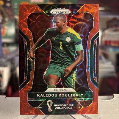 Kalidou Koulibaly 2022 Panini Prizm FIFA World Cup FOTL Red Scope Prizm SSP