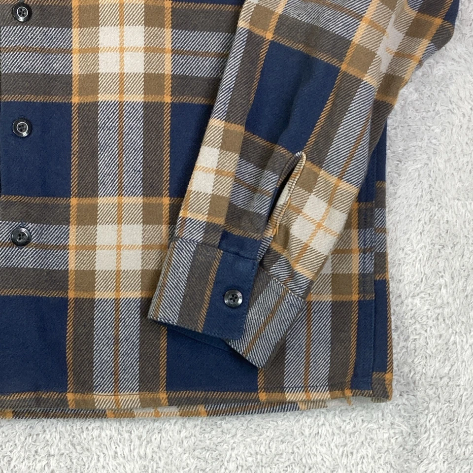 Volcom Heavy Plaid Flannel Shirt Men’s Large Classic Fit Button Up L/S Chore - Image 2 of 4