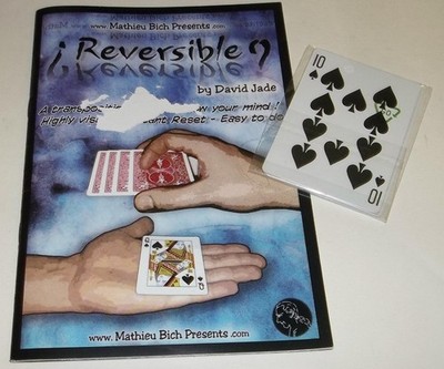 2009 David Jade Reversible Card Magic Trick With Instruction Booklet