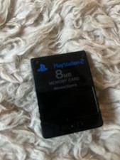 Sony PlayStation 2 8MB Memory Card MagicGate Black For PS2 Console Compatible