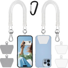 Phone Tether anti Theft, Phone Lanyard with Heavy Duty Carabiner
