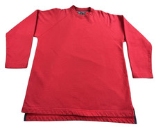 Vintage Lee N-Line Sweatshirt Mens Medium Red Long Sleeve Crew Neck USA Made Y2K