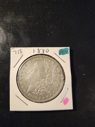 1880 Morgan Silver Dollar In Extremely Fine Condition