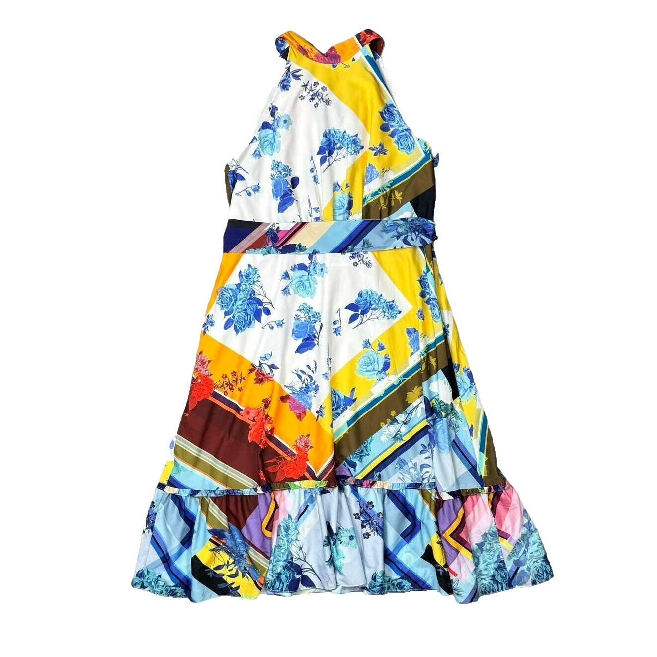 Vestidos Midi geométrico Plus