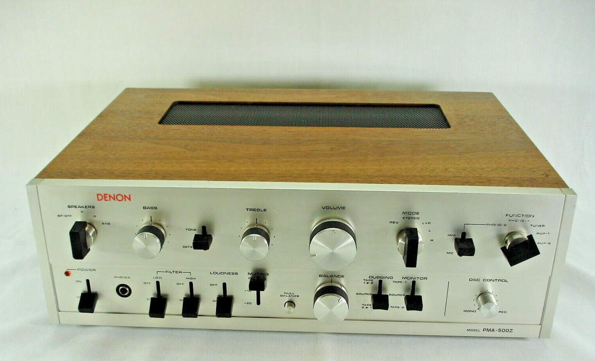 ＤＥＮＯＮ　ＰＭＡ－５００Ｚ　【動作品　美品】 VINTAGE DENON PMA-500 AMPLIFIER DENON PMA-500Z W- MANUAL - TESTED