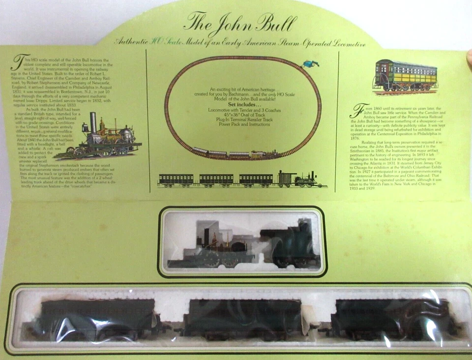BACHMANN THE JOHN BULL ELECTRIC TRAIN SET # 40-140 HO SCALE - Image 2 of 4