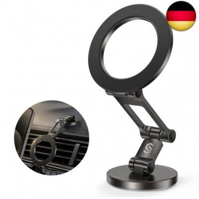 SYNCWIRE Handyhalterung Auto für MagSafe Autohalterung Starker Magnet[Faltbar & 