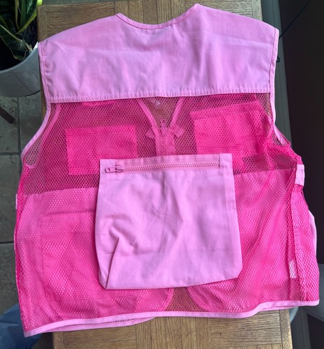 "Princess Park Ranger" Embroidered Junior Ranger Vest Pink Kids XL with Compass - Picture 2 of 3