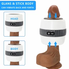 Male Masturbator Automatic Electric Vibration Handsfree Stroker Cup Lubricants