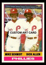 Mike Schmidt Dick Allen Philadelphia Phillies Baseball Art Card