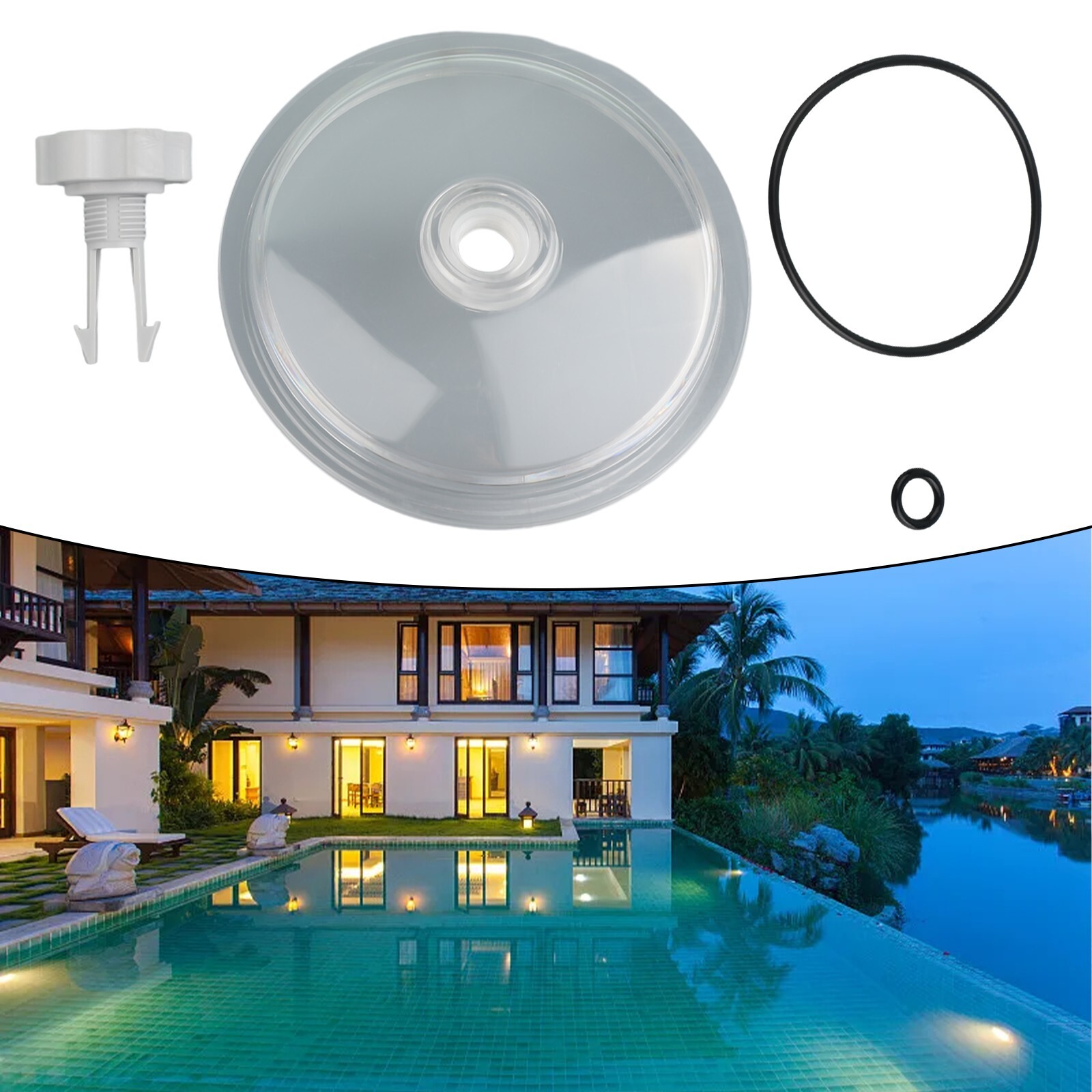 For Intex SF15110 Pool Leaf Trap Cover Lid for Sand Filter Pump + O