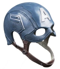 Captain America Adult Size Over The Head Blue Mask