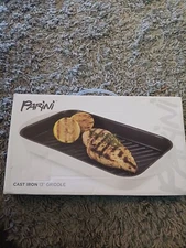 Parini Cast Iron 13”Griddle. New In Box