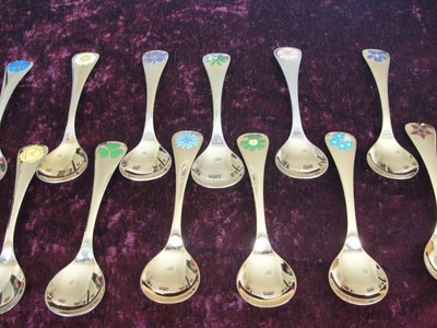 GEORG JENSEN JAHRESLÖFFEL MASSIV STERLINGSILBER 