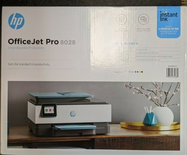 HP Officejet Pro 8028 All-in-one Print Scan Copy Fax Inkjet Printer 3uc64a for sale online | eBay